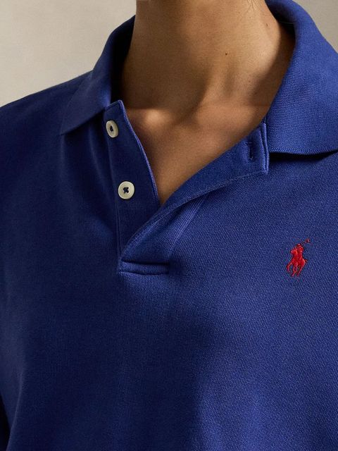 Polo Ralph Lauren bluza damska kolor niebieski gładka 211947966
