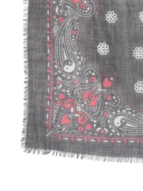 Moschino patchwork scarf - White