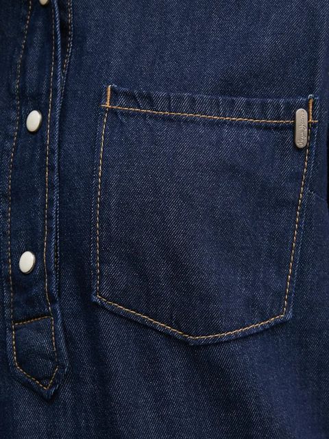 Pepe Jeans sukienka jeansowa REGULAR PULL-OVER DRESS kolor granatowy mini prosta PL953628BC3