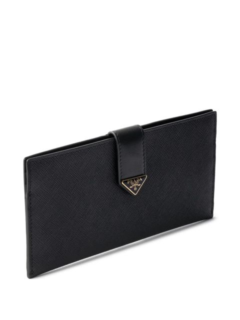 Prada triangle-logo wallet - Black