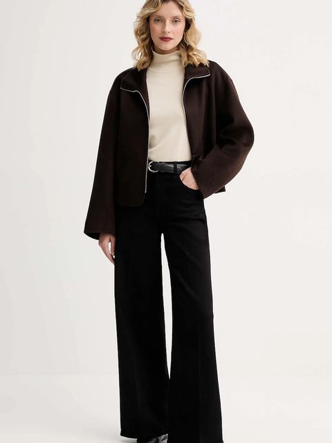 Filippa K sweter damski kolor beżowy lekki z półgolfem 31664 - zdjęcie produktu nr 2