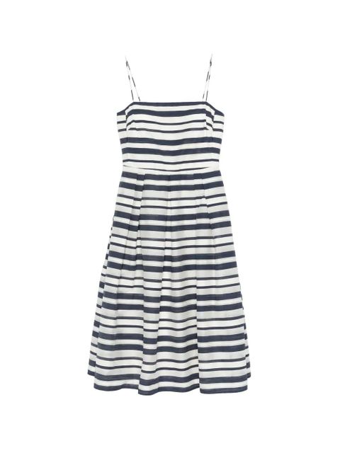 Lauren Ralph Lauren striped midi dress - Blue - zdjęcie produktu nr 1