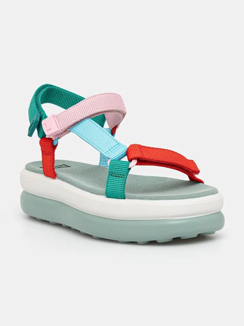 Camper sandały TWS damskie kolor szary na platformie K201726-006