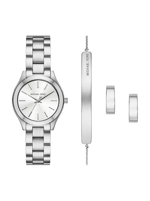 Michael Kors zegarek damski kolor srebrny MK7563SET - zdjęcie produktu nr 1