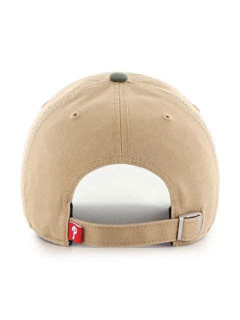 47 brand czapka z daszkiem bawełniana MLB Philadelphia Phillies kolor zielony B-CARCU19GWS-KH