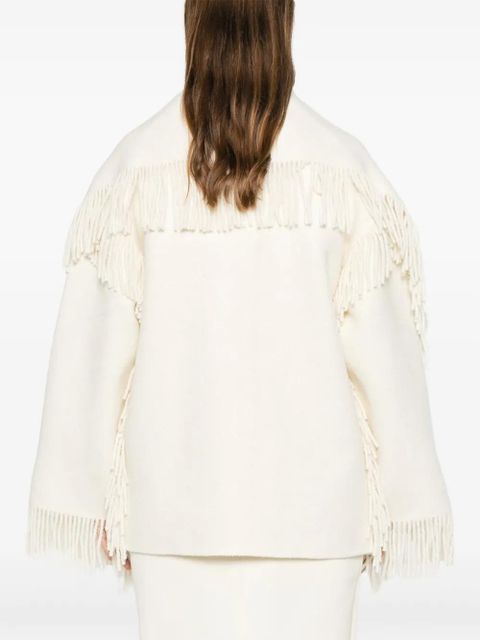 TOTEME fringed mantel jacket - Neutrals - zdjęcie produktu nr 2