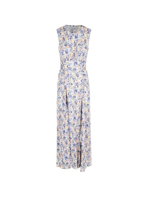 Ulla Johnson Lana floral-print midi dress - Purple - zdjęcie produktu nr 1