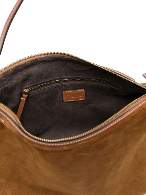 STAUD Harlow knotted-strap suede shoulder bag - Brown - zdjęcie produktu nr 2