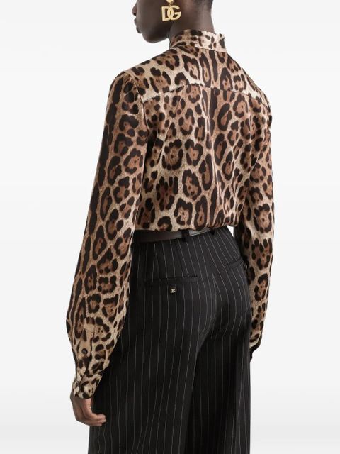 Dolce & Gabbana leopard-print blouse - Brown