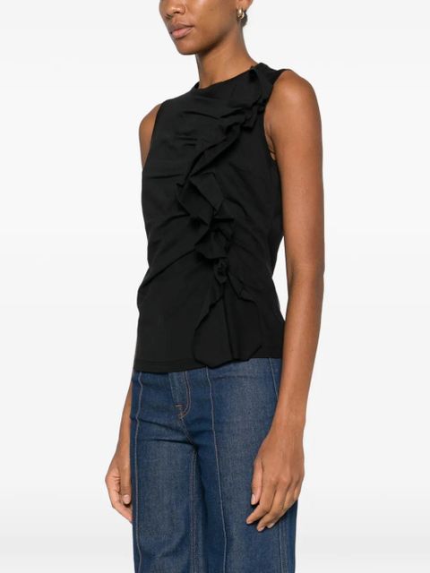 Ulla Johnson Clio ruffled tank top - Black