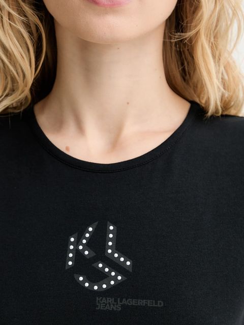 Karl Lagerfeld Jeans t-shirt damski kolor czarny A4W17018