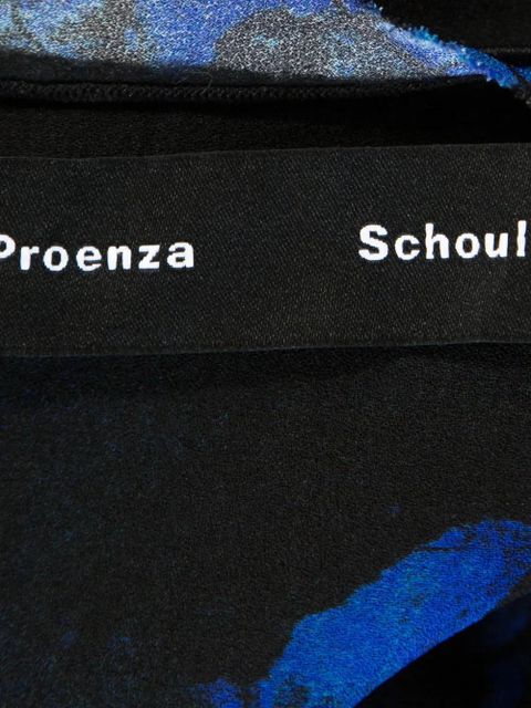 Proenza Schouler pre-owned abstract-print long-sleeve top - Blue