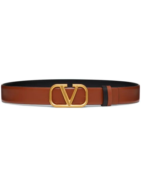 Valentino Garavani 30mm VLogo Signature reversible belt - Brown - zdjęcie produktu nr 1