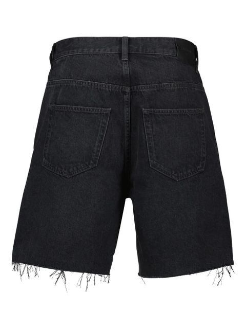 Saint Laurent frayed detailing shorts - Black - zdjęcie produktu nr 2