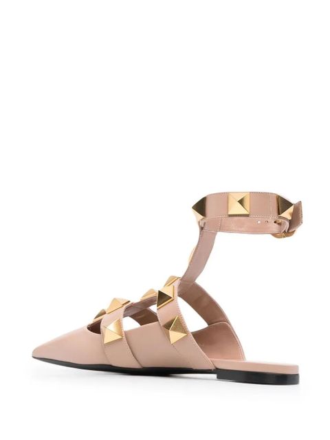 Valentino Garavani Roman Stud ballerina shoes - Neutrals