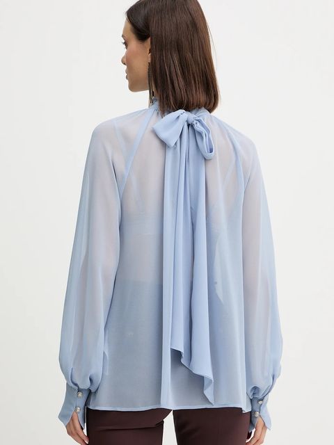 Guess bluzka AUDRINE damska kolor niebieski wzorzysta W5BH84 W3022