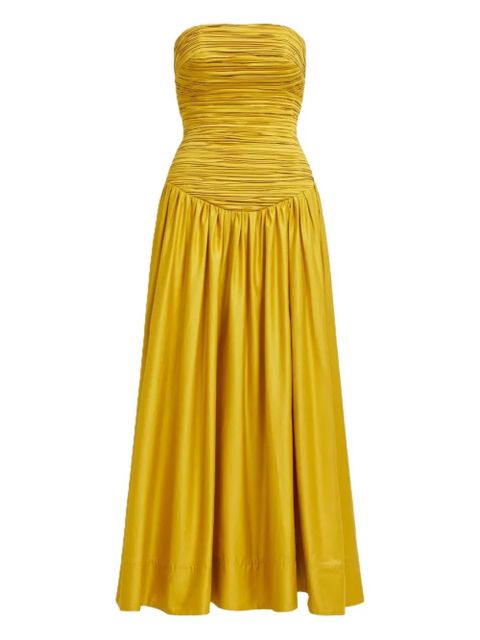 Aje Marigold strapless pocket midi dress - Yellow - zdjęcie produktu nr 1