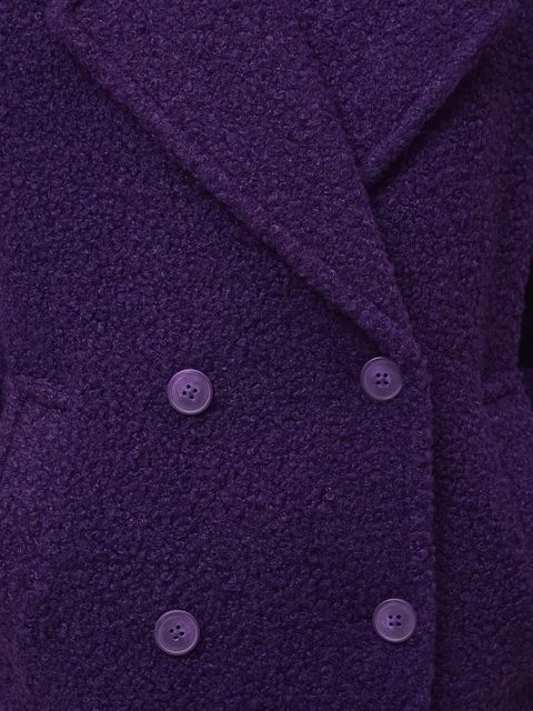 Medicine płaszcz damski kolor fioletowy