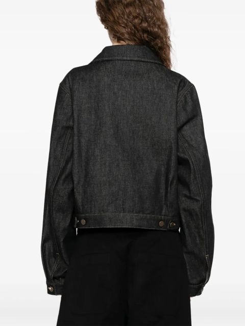 LEMAIRE cropped denim jacket - Black