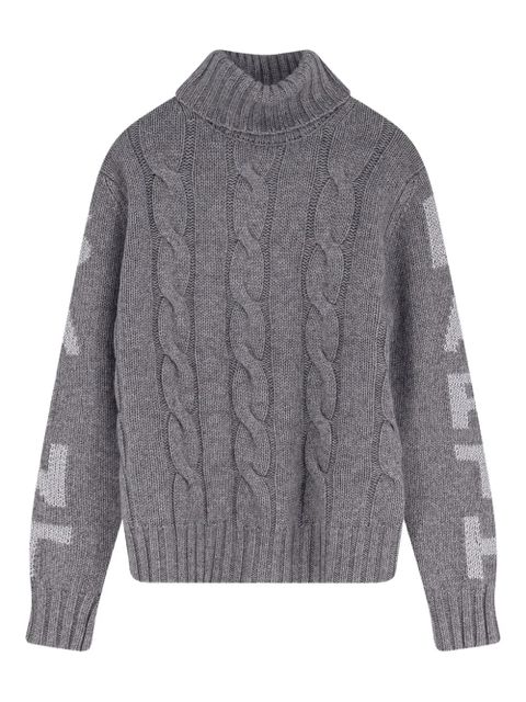 MC2 Saint Barth Adler cable-knit turtleneck sweater - Grey - zdjęcie produktu nr 1
