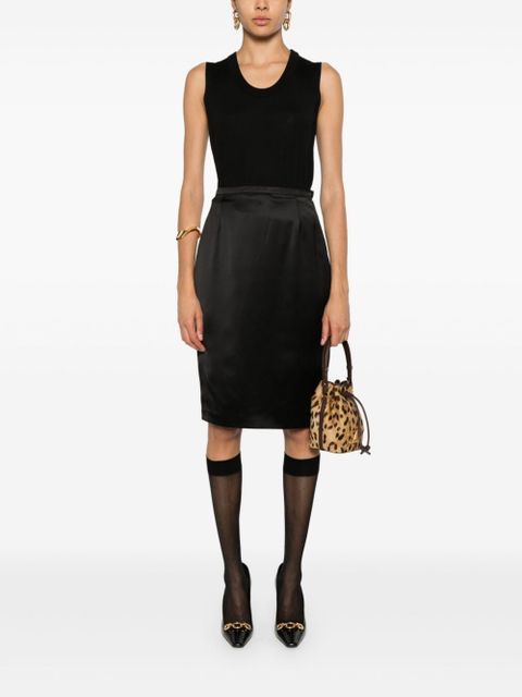 Saint Laurent Cassandre wool tank top - Black