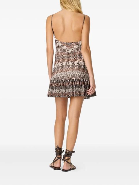 Missoni camouflage-pattern mini dress - Brown