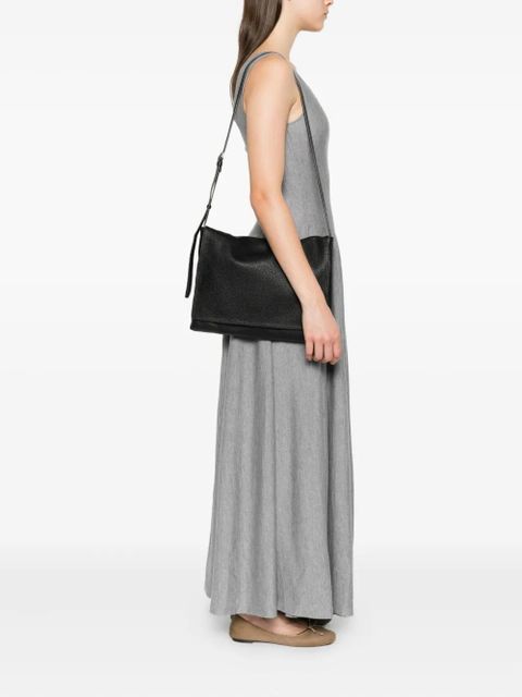 The Row leather shoulder bag - Black