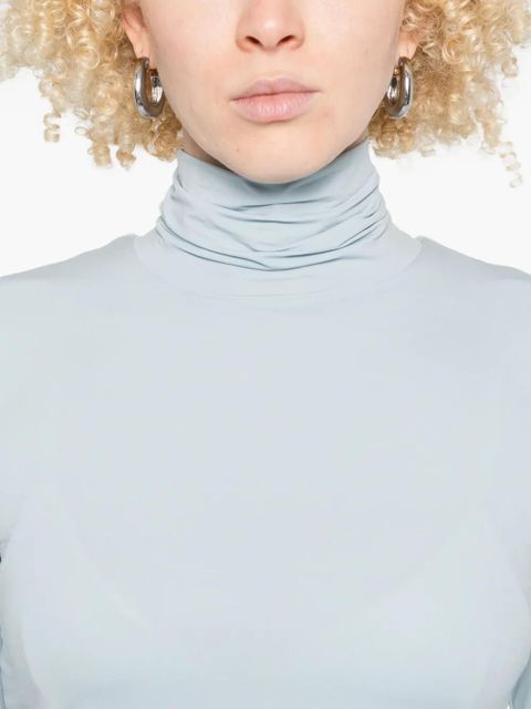 Sportmax turtleneck long-sleeve jersey top - Blue