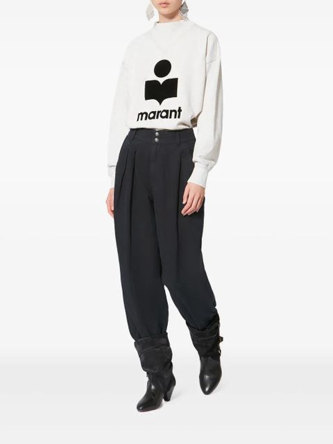 MARANT ÉTOILE Nadine pleated-detail trousers - Black