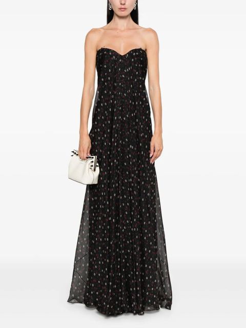 Alexander McQueen strapless silk dress - Black - zdjęcie produktu nr 2