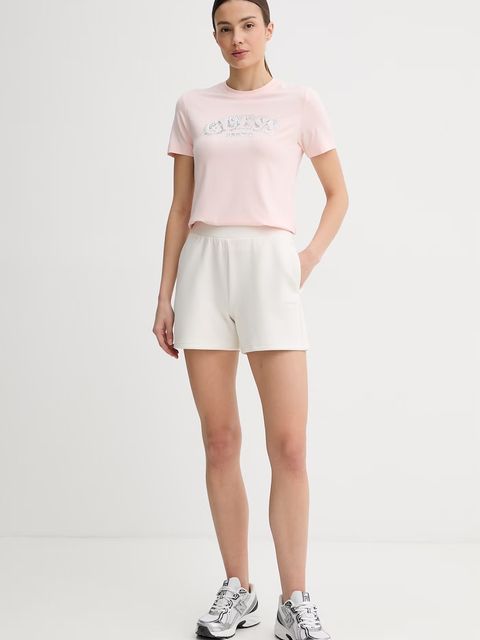 Guess t-shirt damski z wiskozy LEONA - zdjęcie produktu nr 1