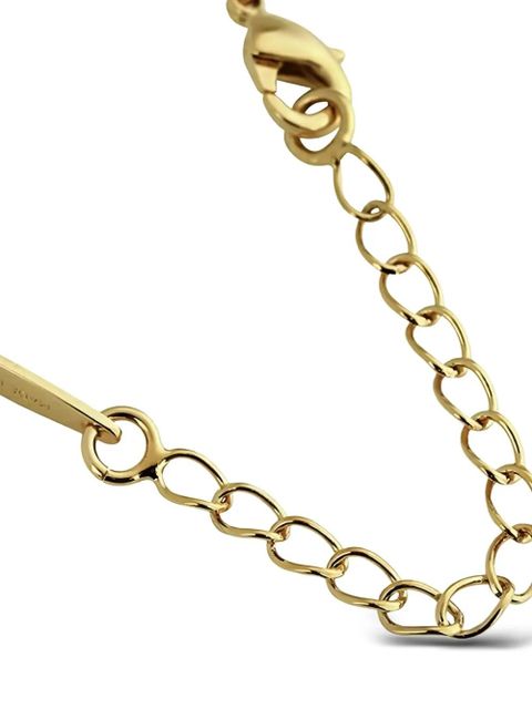 Ferragamo crystal embellishee necklace - Gold