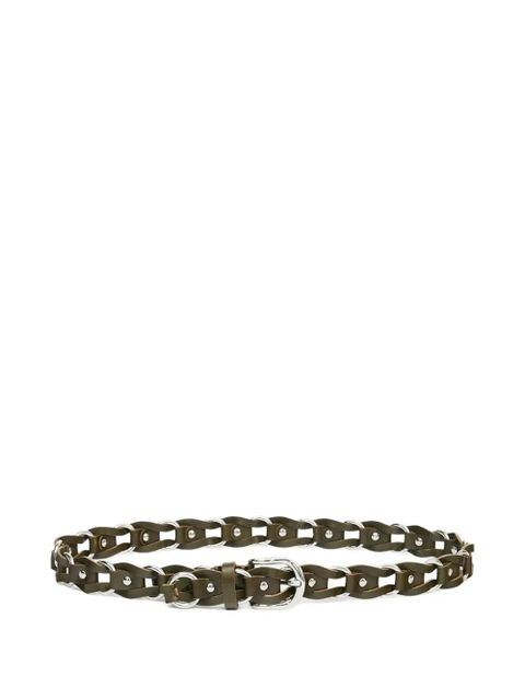 ISABEL MARANT Bali leather belt - Green - zdjęcie produktu nr 1