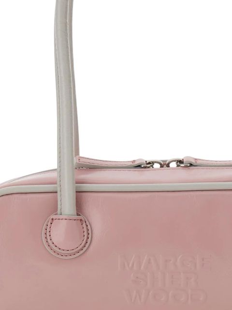 Marge Sherwood mini Piping embossed shoulder bag - Pink