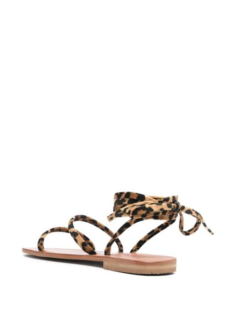 MC2 Saint Barth wrap sandals - Brown