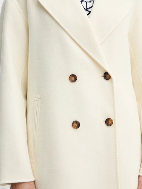 Marella płaszcz wełniany kolor beżowy 2523016031200