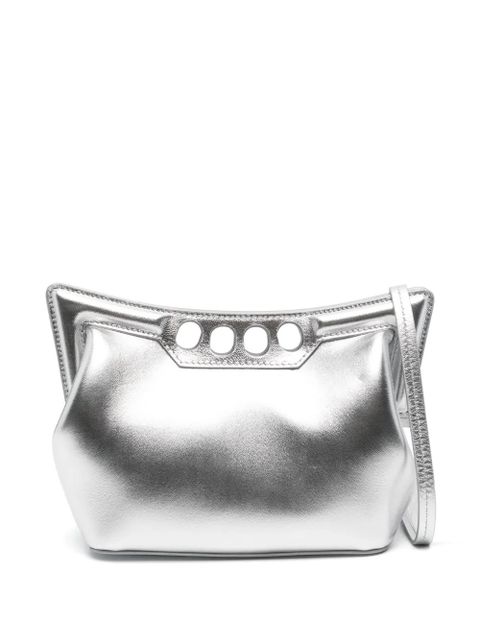 Alexander McQueen mini The Peak shoulder bag - Silver - zdjęcie produktu nr 1