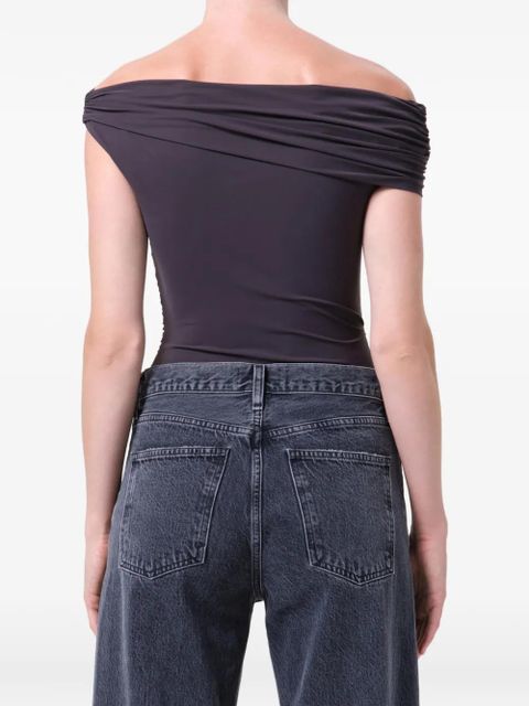 AGOLDE Sherilyn draped bodysuit - Grey