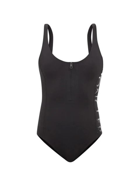 Moncler zip logo-print swimsuit - Black - zdjęcie produktu nr 1