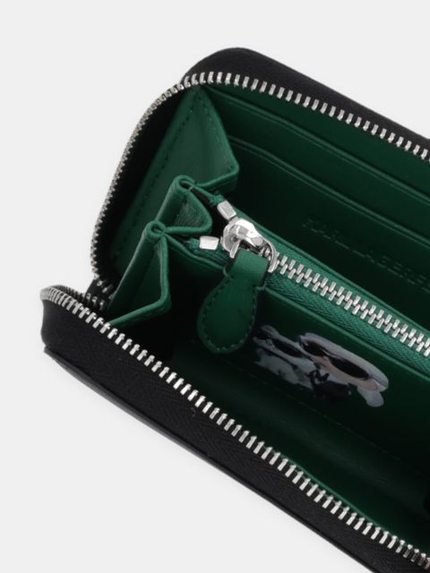 Karl Lagerfeld portfel IKON damski kolor czarny B1W32005 - zdjęcie produktu nr 2