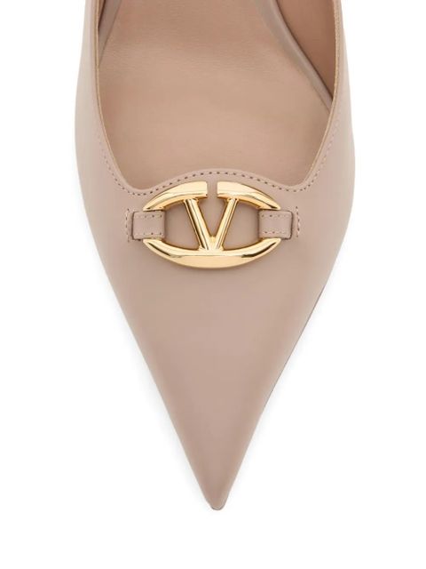 Valentino Garavani VLogoThe Bold Edition slingback pumps in calfskin 60mm - Neutrals