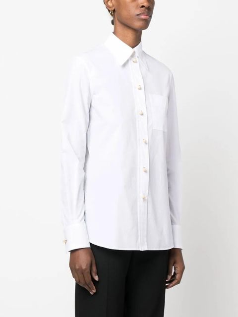Lanvin point-collar cotton shirt - White