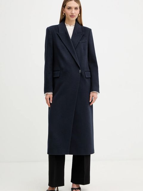 BOSS płaszcz kaszmirowy kolor granatowy 50548726 - zdjęcie produktu nr 1