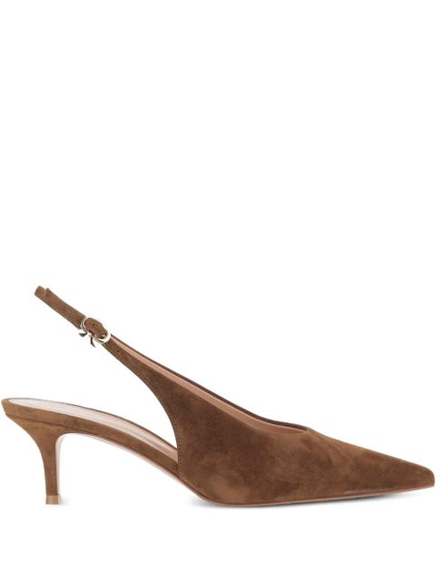 Gianvito Rossi 55mm Robbie heeled pumps - Brown - zdjęcie produktu nr 1
