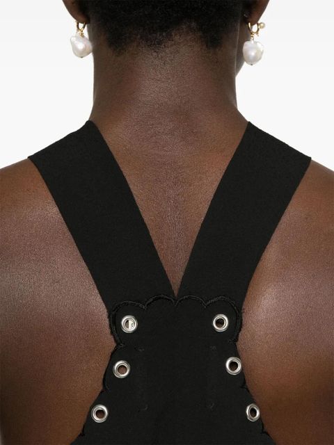 ISABEL MARANT Tegany scalloped mini dress - Black