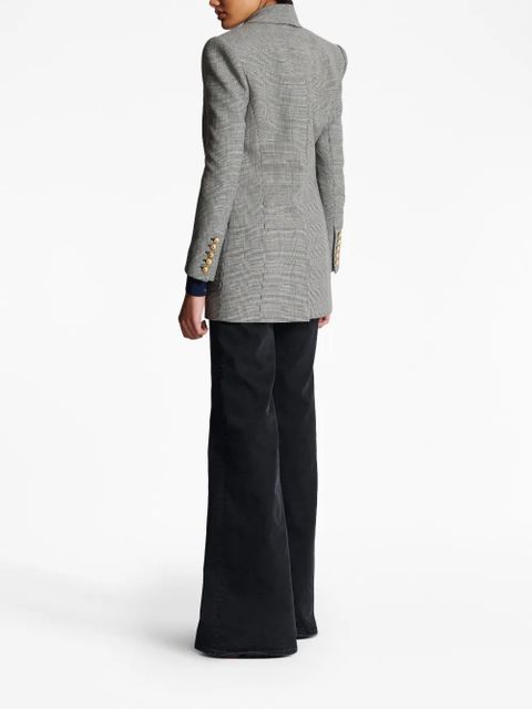 Balmain single-breasted wool blazer - Grey