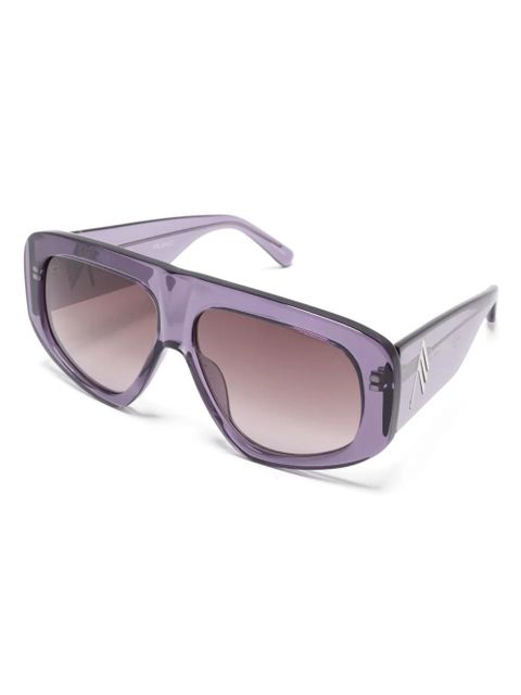 The Attico oversize-frame sunglasses - Purple - zdjęcie produktu nr 2