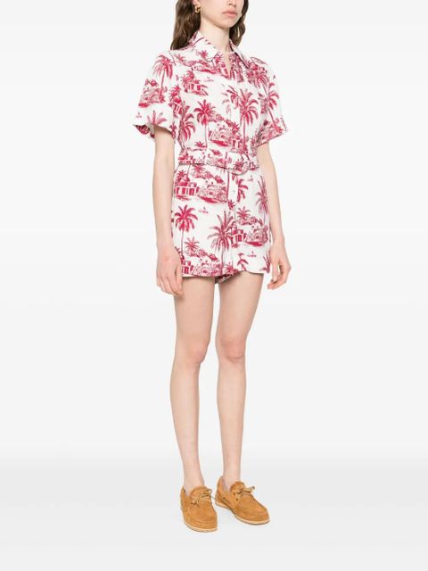 MC2 Saint Barth printed playsuit - Red