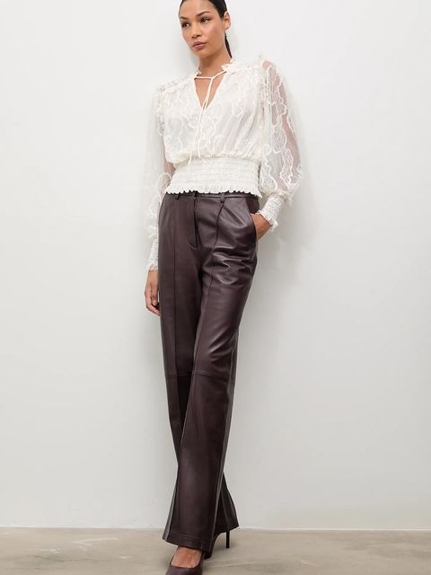 Answear.LAB bluzka damska kolor beżowy gładka