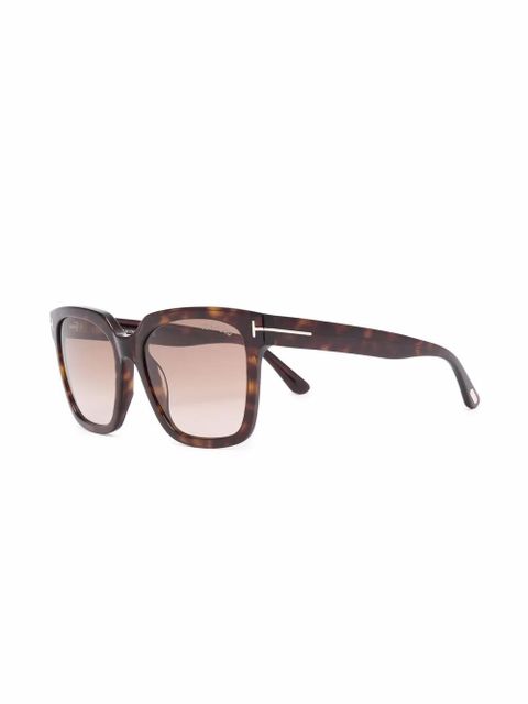TOM FORD Eyewear tortoiseshell-frame sunglasses - Brown